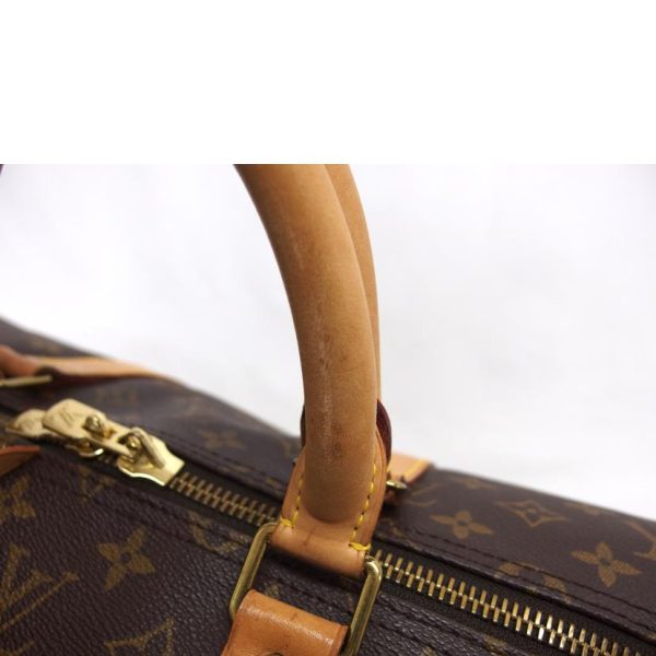 41492 10 Louis Vuitton Keepall 55 Monogram Duffel Bag Brown