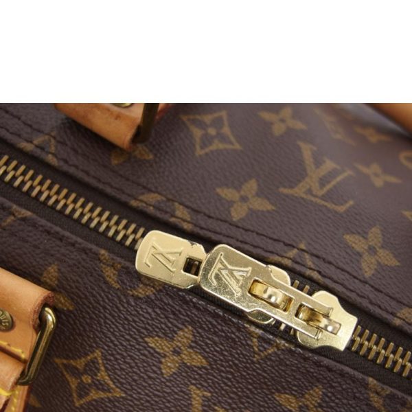 41492 7 Louis Vuitton Keepall 55 Monogram Duffel Bag Brown