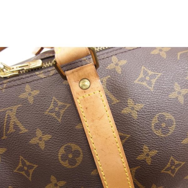 41492 9 Louis Vuitton Keepall 55 Monogram Duffel Bag Brown