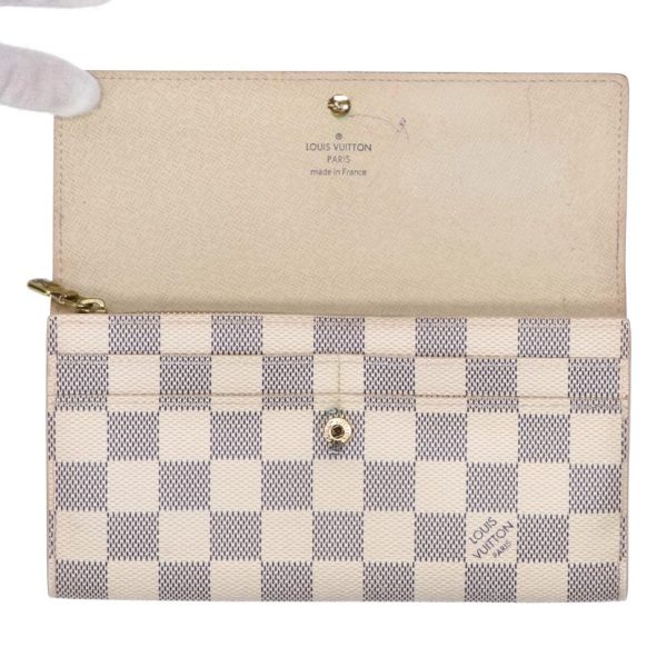 41522 3 Louis Vuitton Zip Long Wallet Sara