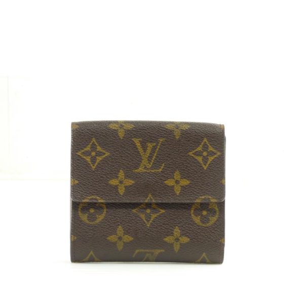 41534 2 Louis Vuitton Portomone Bier Cult Credit Monogram Wallet Brown