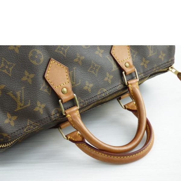 41546 4 Louis Vuitton Old Speedy 35 Monogram Handbag Brown