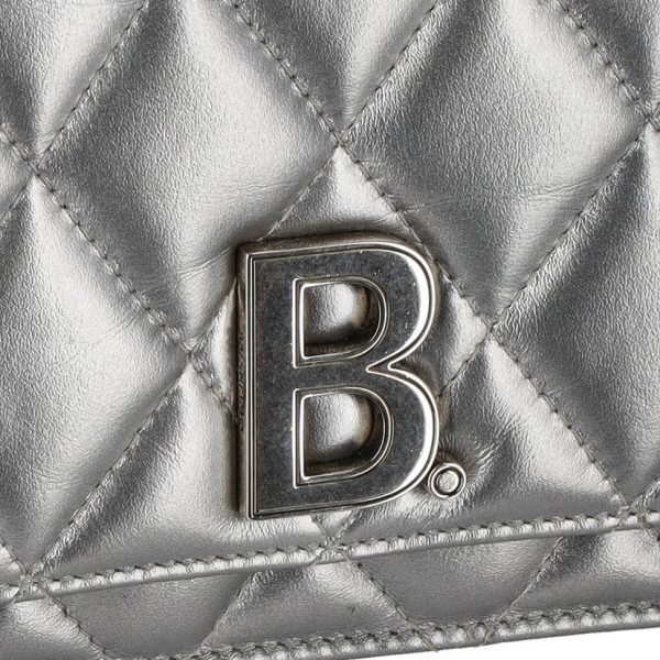 41581 9 Balenciaga Chain Wallet Black