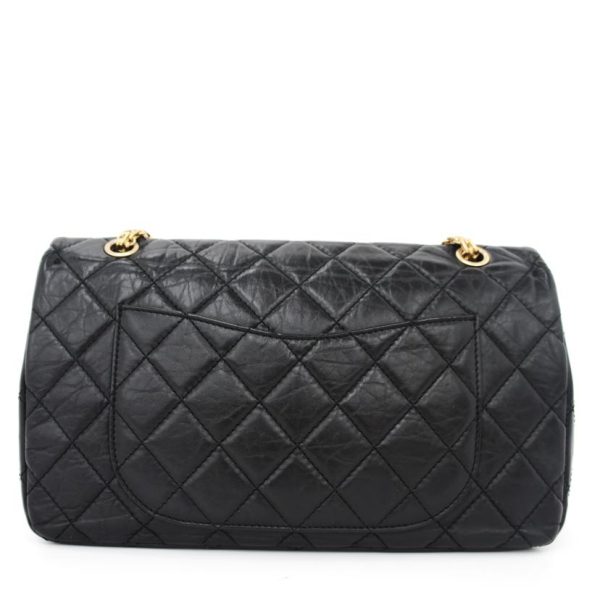 41588 2 Chanel Matelasse 255 Chain Shoulder Bag Black