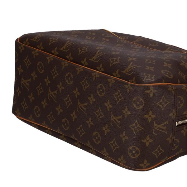 41591 3 Louis Vuitton Bowling Vanity Deauville Monogram Bag Brown