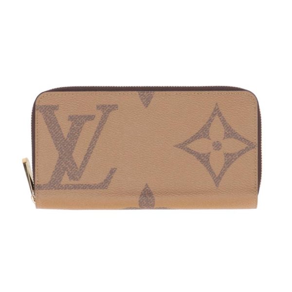 41607 1 Louis Vuitton Zippy Wallet Monogram Giant Wallet Brown