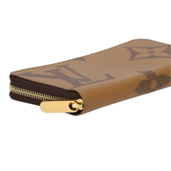 41607 3 Louis Vuitton Zippy Wallet Monogram Giant Wallet Brown