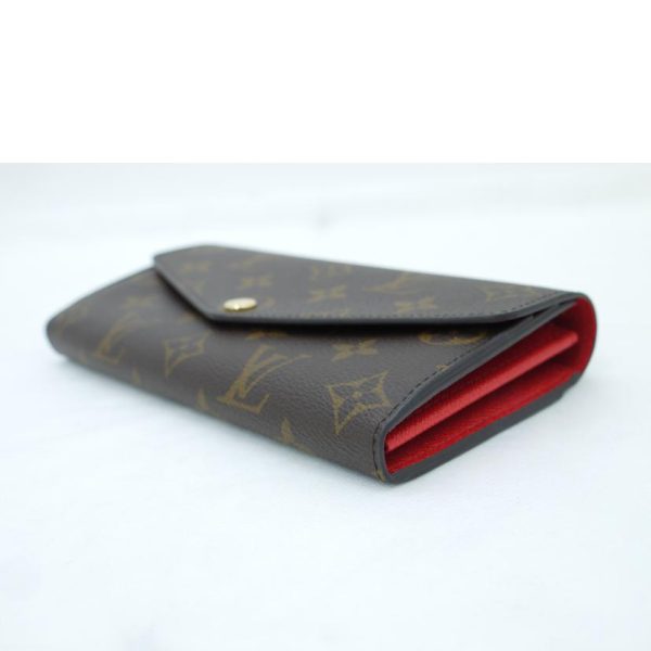 41616 3 Louis Vuitton Portefeuil Sala Monogram Wallet Coquelicot