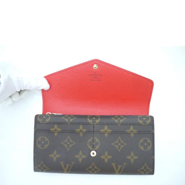 41616 5 Louis Vuitton Portefeuil Sala Monogram Wallet Coquelicot