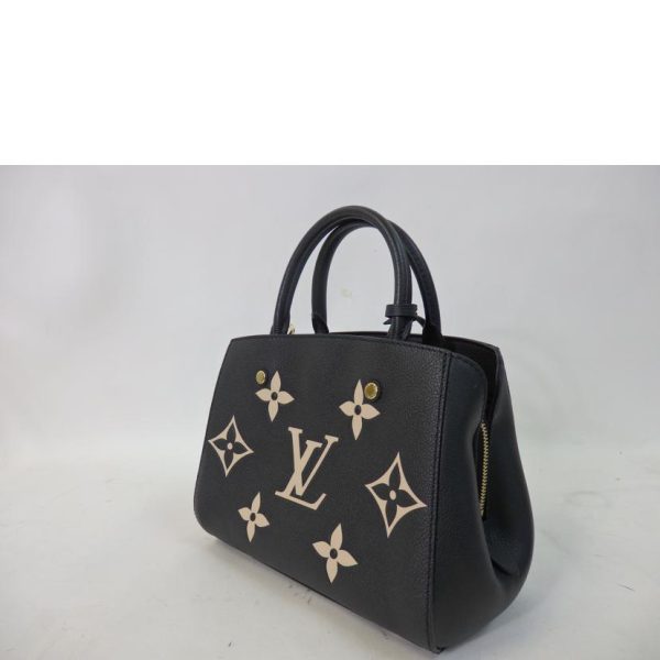 41625 3 Louis Vuitton Montaigne Monogram Tote Bag Black