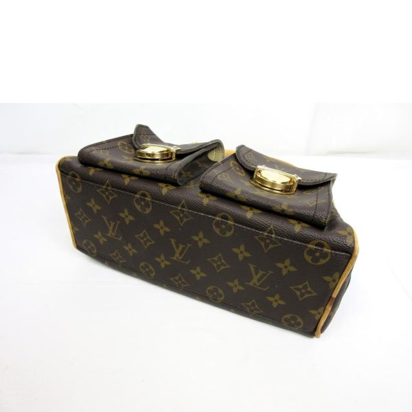 41627 3 Louis Vuitton Manhattan PM Shoulder Bag Monogram Brown