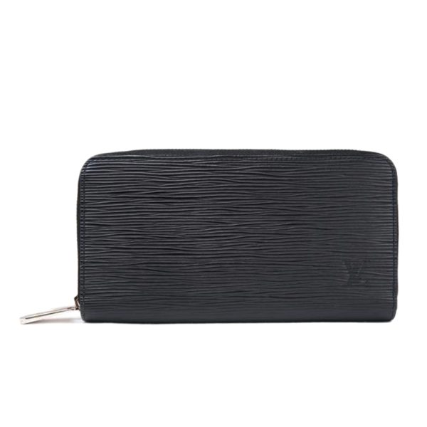 41727 1 Louis Vuitton Zippy Wallet Epi Noir Black