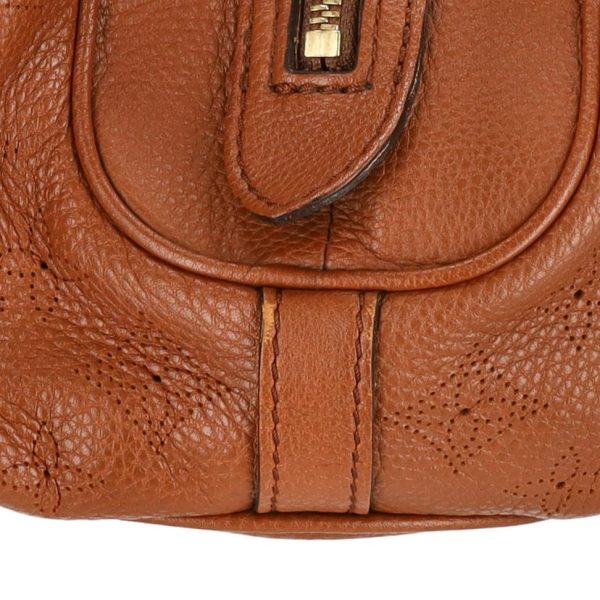 41744 8 Louis Vuitton Lunar PM Tote Bag Monogram Mahina Cognac