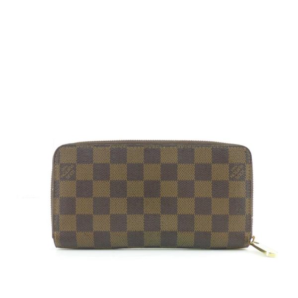 41800 2 Louis Vuitton Zippy Wallet Damier Ebene Wallet Brown