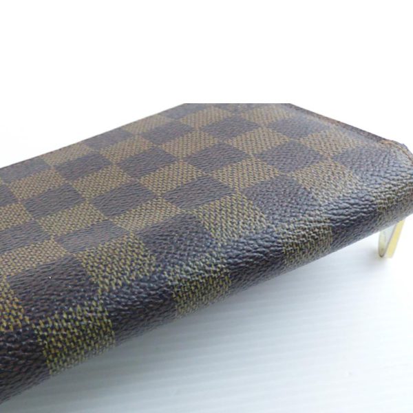 41800 7 Louis Vuitton Zippy Wallet Damier Ebene Wallet Brown