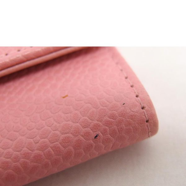 41850 10 Chanel Cocomark Bi fold Card Case Caviar Skin Pink