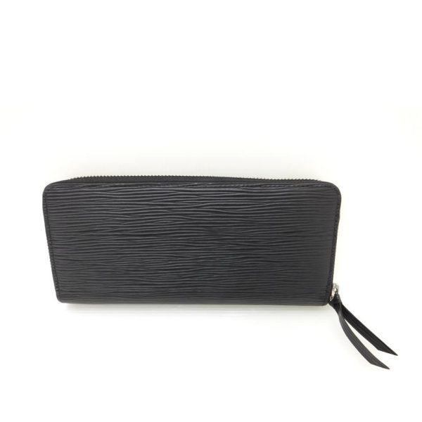 41911 2 Louis Vuitton Clemence Epi Wallet Black