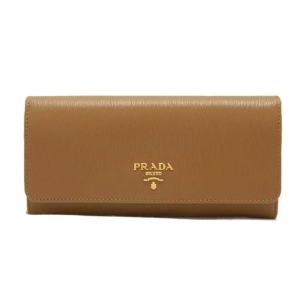 41964 1 PRADA Prada Saffiano 2 fold Long Wallet Bag Black