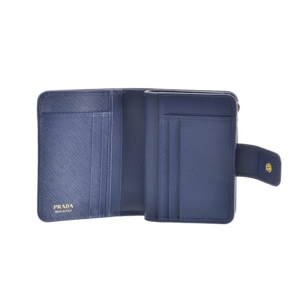 41996829b PRADA Fold Wallet Blue