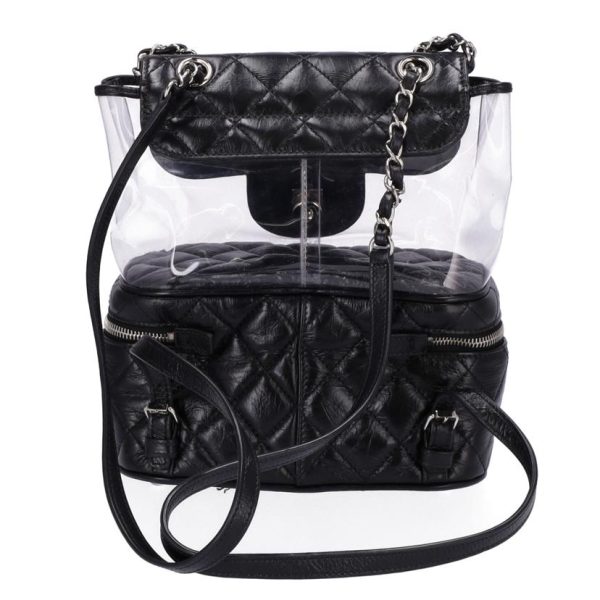 41997 2 Chanel Matelasse Calf x PVC Backpack