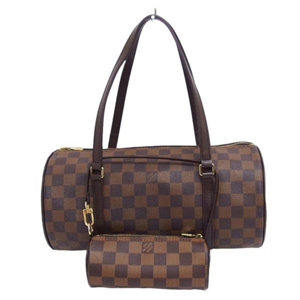 42000 1 Louis Vuitton Papillon Damier Handbag Ebene Brown