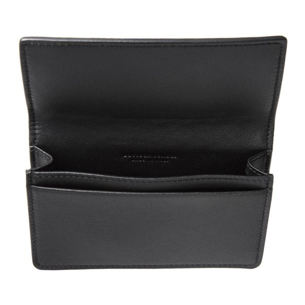 42017165b BOTTEGA VENETA Card Case Business Card Holder Black