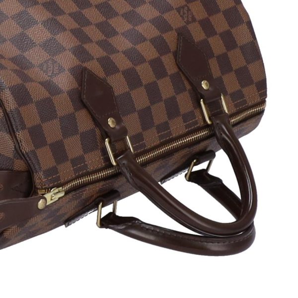 42024 3 Louis Vuitton Speedy 30 Damier Bag Brown