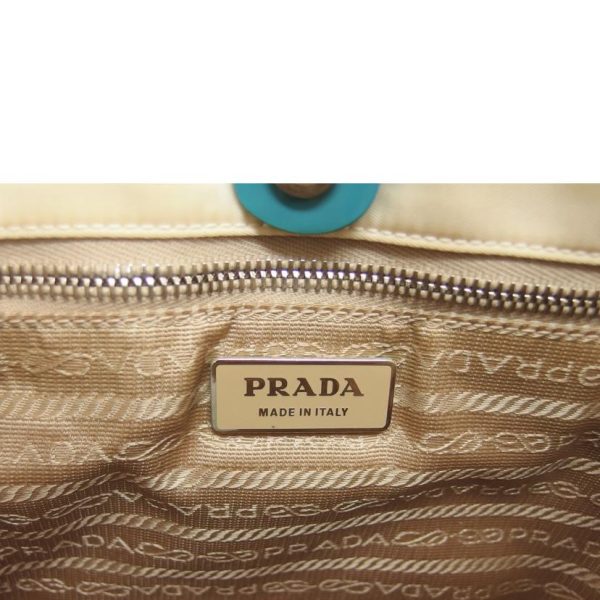 42215 6 Prada Nylon 2WAY Shoulder Bag White