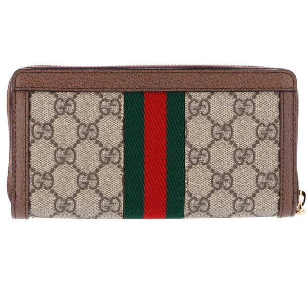 42307907a GUCCI long wallet OPHIDIA Brown