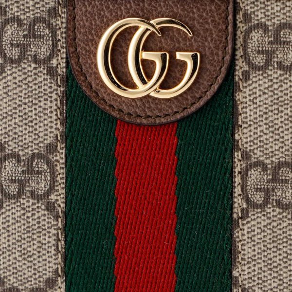 42307907c GUCCI long wallet OPHIDIA Brown