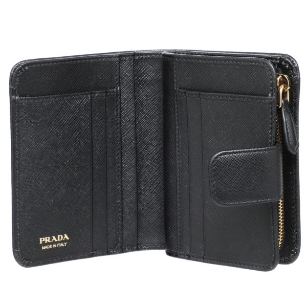 42314257b PRADA Fold Wallet Black