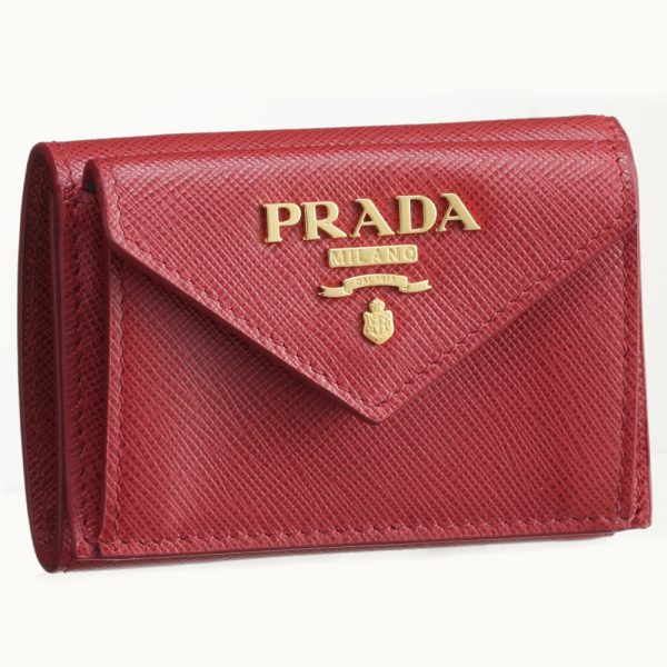 42375777 PRADA Fold Wallet 1MH021 QWA Red Series