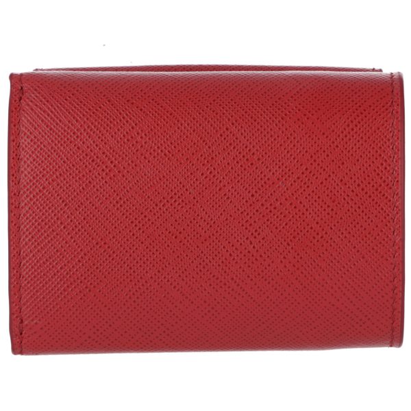 42375777d PRADA Fold Wallet 1MH021 QWA Red Series