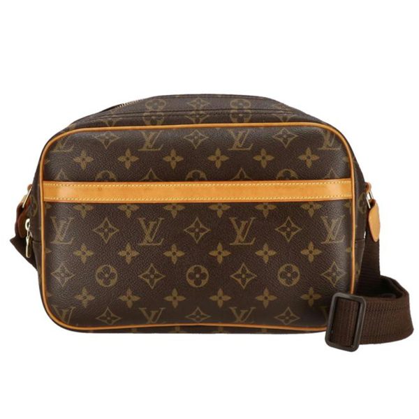 42418 1 Louis Vuitton Reporter PM Monogram Bag Brown