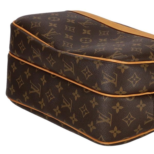 42418 3 Louis Vuitton Reporter PM Monogram Bag Brown