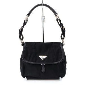 42450 1 Prada Saffiano Handbag Black