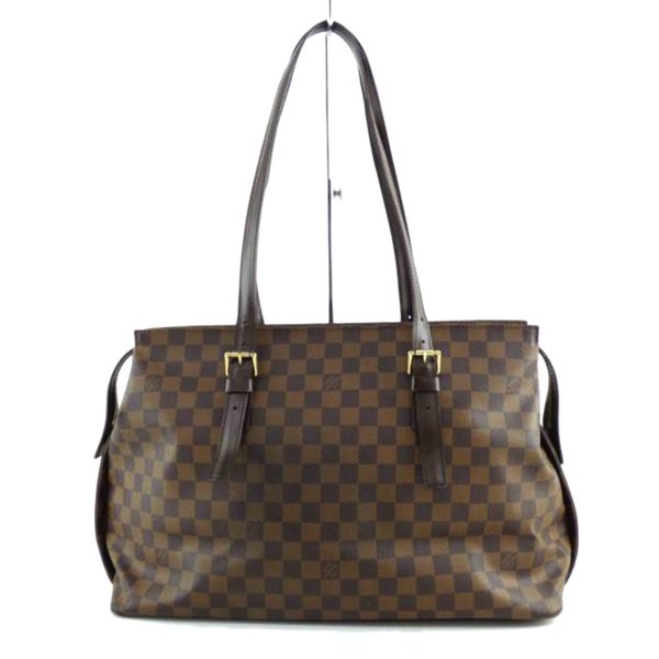 42482 1 Louis Vuitton Chelsea Damier Ebene Tote Bag Brown