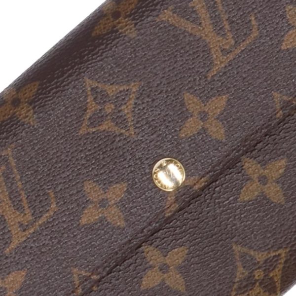 42482 3 Louis Vuitton Portefeuille Sarah Monogram Leopard Print Wallet