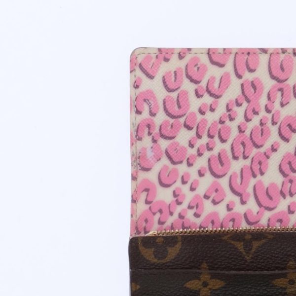 42482 9 Louis Vuitton Portefeuille Sarah Monogram Leopard Print Wallet