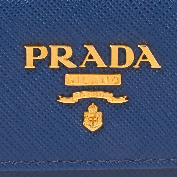 42499145a PRADA Key Case SAFFIANO METAL Blue