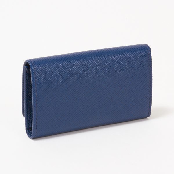 42499145c PRADA Key Case SAFFIANO METAL Blue