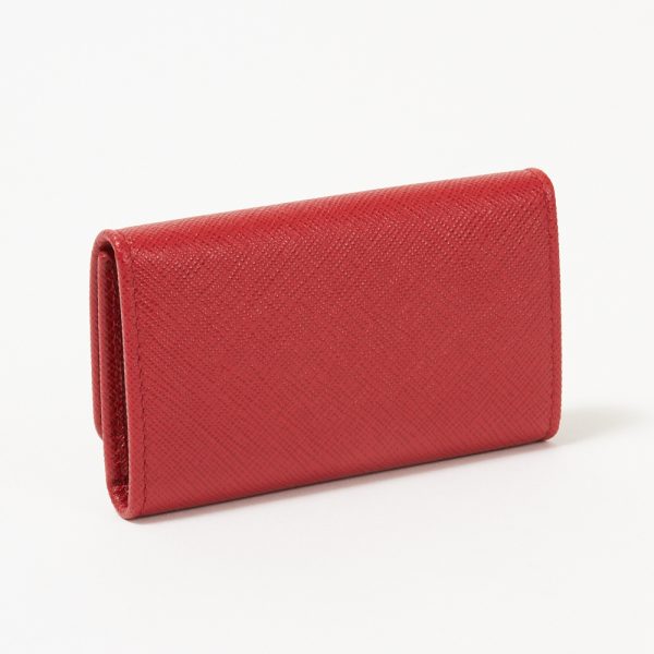 42499169c PRADA Key Case SAFFIANO METAL Red