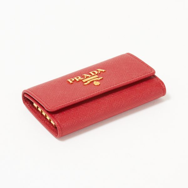 42499169d PRADA Key Case SAFFIANO METAL Red