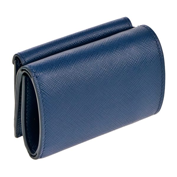 42600435c PRADA Fold Wallet SAFFIANO METAL Blue