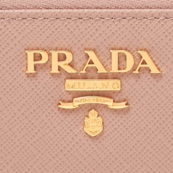 42641278a Prada long wallet SAFFIANO METAL Beige