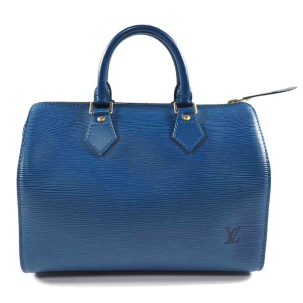 42664 1 Louis Vuitton Speedy 25 Handbag Epi Toledo Blue