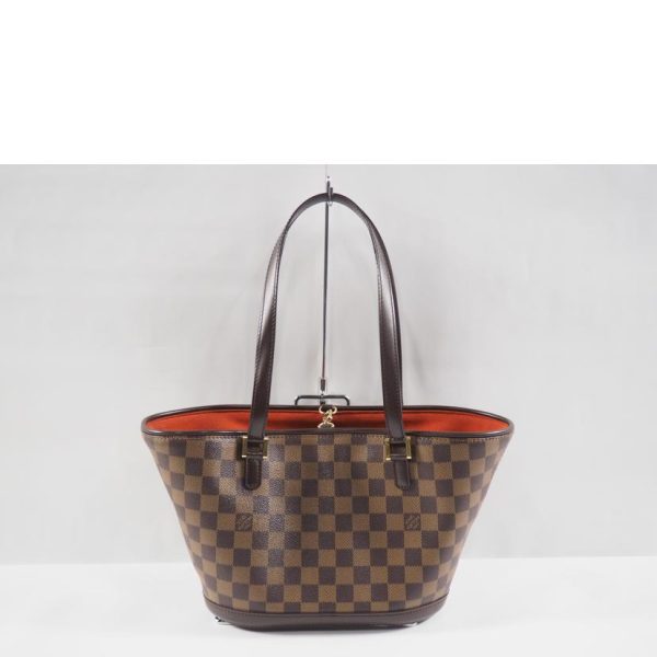 42688 2 Louis Vuitton Manosque PM Tote Bag Damier Ebene