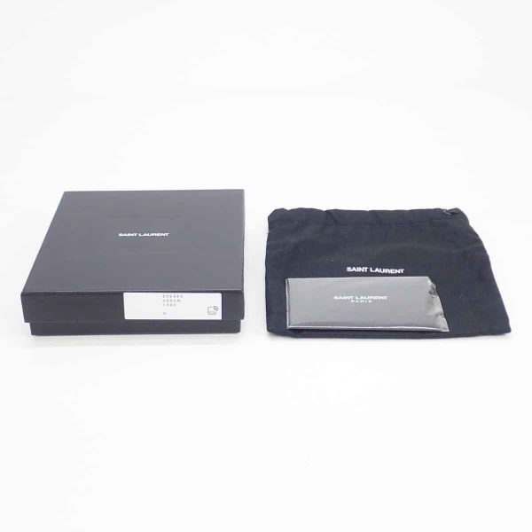 427781 07 Saint Laurent Fragment Zip Pouch Card Case Black