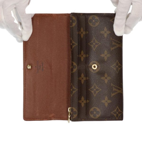 42857 4 Louis Vuitton Sarah Monogram Wallet Brown