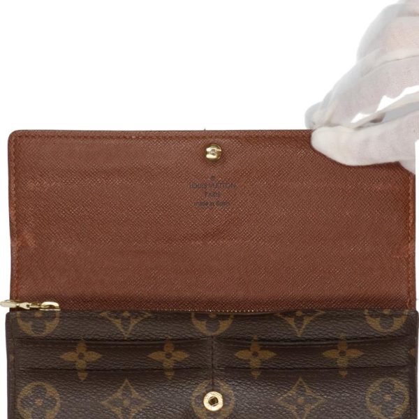 42857 8 Louis Vuitton Sarah Monogram Wallet Brown